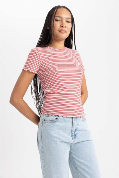 Slim Fit Crew Neck Short Sleeve T-Shirt