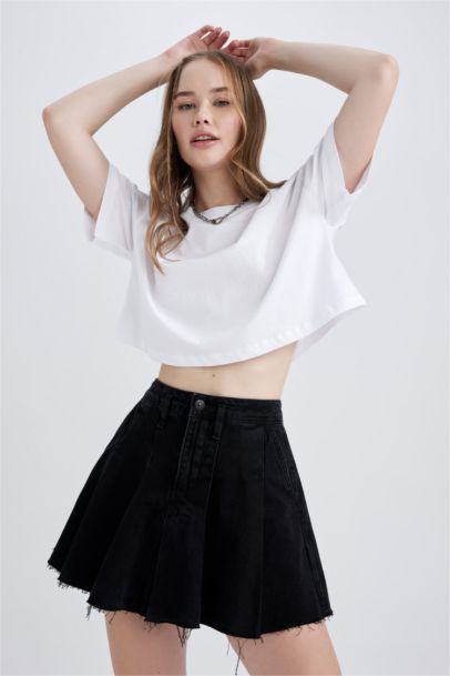 Oversize Fit Cotton Short Sleeve T-Shirt