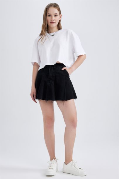 Oversize Fit Cotton Short Sleeve T-Shirt