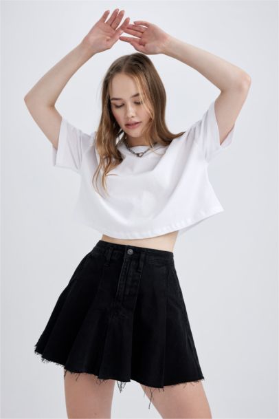 Oversize Fit Cotton Short Sleeve T-Shirt