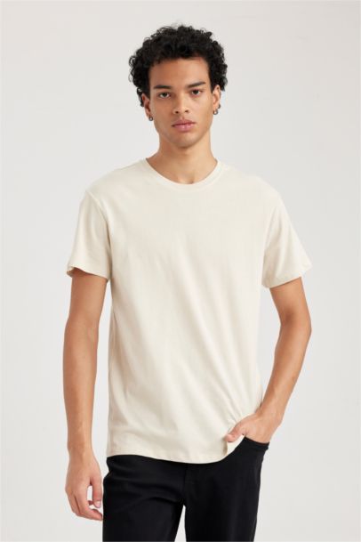 %100 Pamuk Slim Fıt Basic Tişört