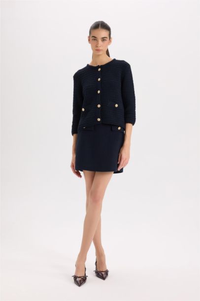 Mini Jupe Taille Normale avec doublure Coupe A