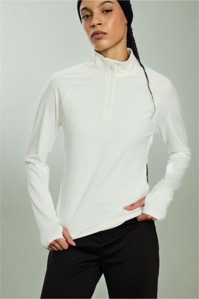 Standard Fit Stand Collar Sports T-Shirt