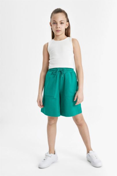 Girl Sweatshirt Fabric Shorts