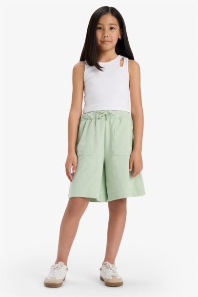 Girl Sweatshirt Fabric Shorts