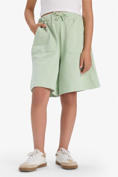 Girl Sweatshirt Fabric Shorts