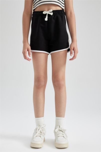 Girl Regular Fit Sweatshirt Fabric Shorts