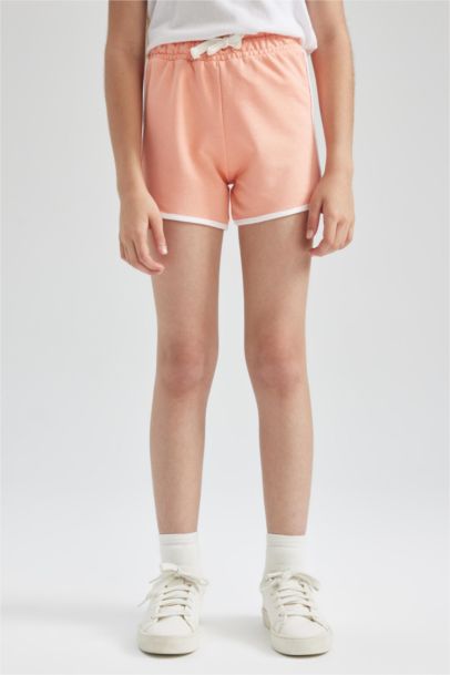 Girl Regular Fit Sweatshirt Fabric Shorts