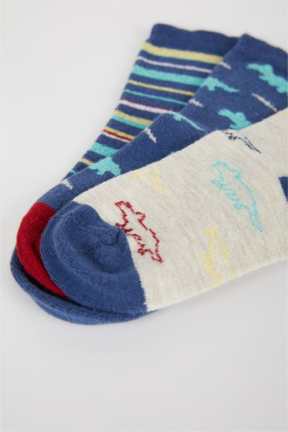 Baby Boy 3 Piece Cotton Long Socks