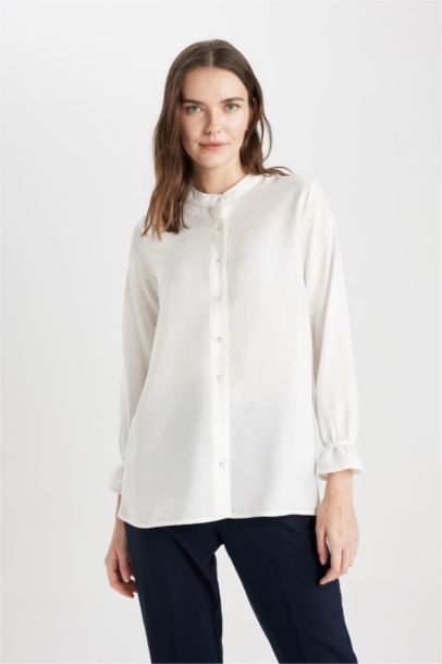 Chemise coupe régulière  à Manches Longues