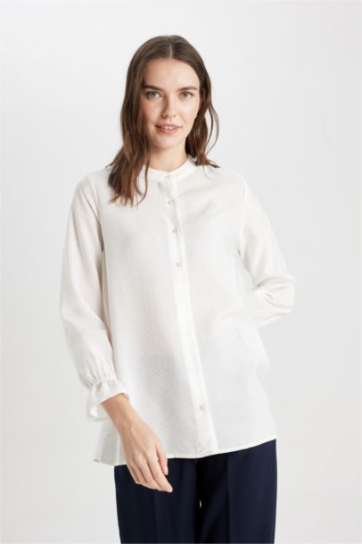 Chemise coupe régulière  à Manches Longues