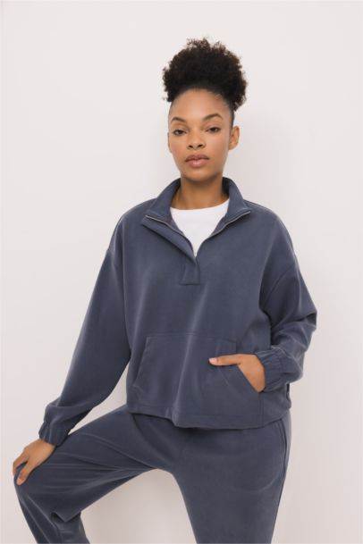 Oversize Fit Modal Sports Sweatshirt