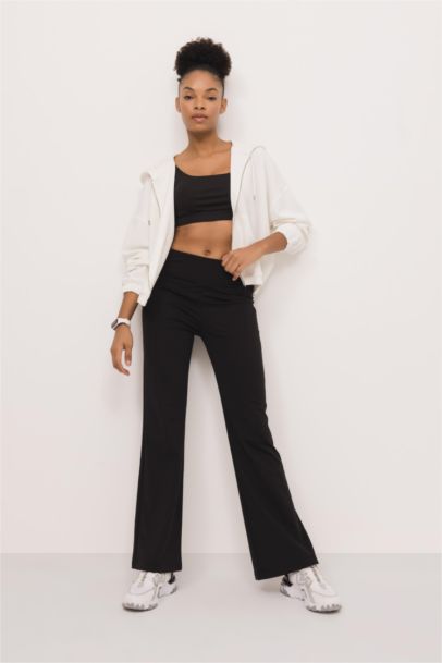 DeFactoFit Oversize Fit Hooded Premium Zippered Sweatshirt