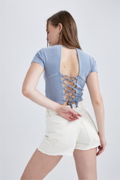 Slim Fit Ribana Short Sleeve T-Shirt