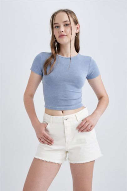 Slim Fit Ribana Short Sleeve T-Shirt