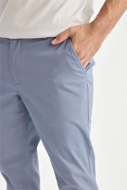 بنطلون سادة تشينو برجل ضيق