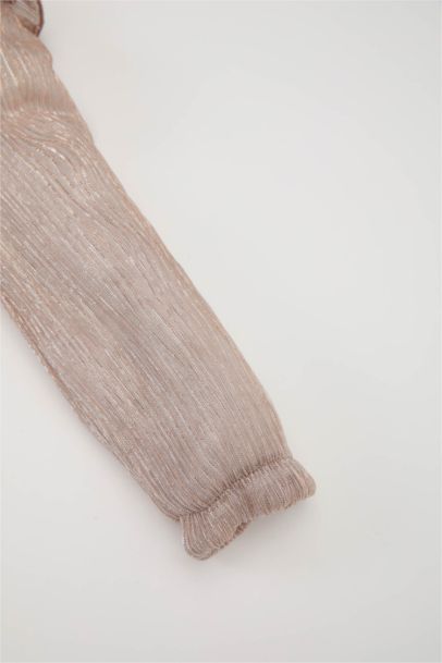 فستان موسلين كم طويل قصة عادية للبيبي بنت