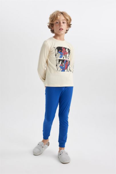 طقم بيجاما قصة عادية من سبايدرمان من قطعتين