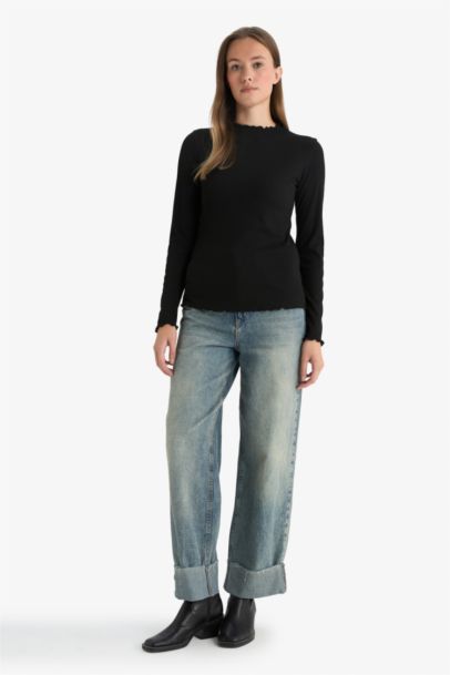 Camisole Half Turtleneck Long Sleeve Tunic