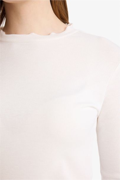 Ribbed Ribbed Basic T-Shirt
