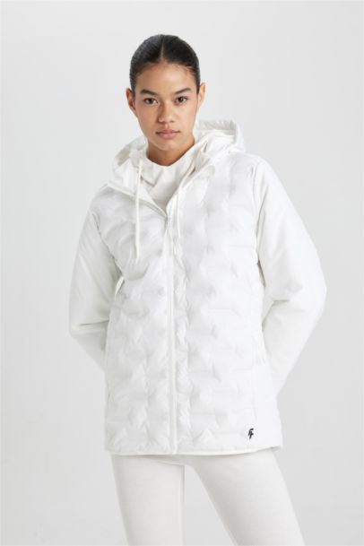 DeFactoFit Waterproof Slim Fit Hooded Zippered Jacket