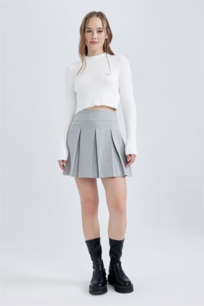 Coool Pleat Mini Skirt