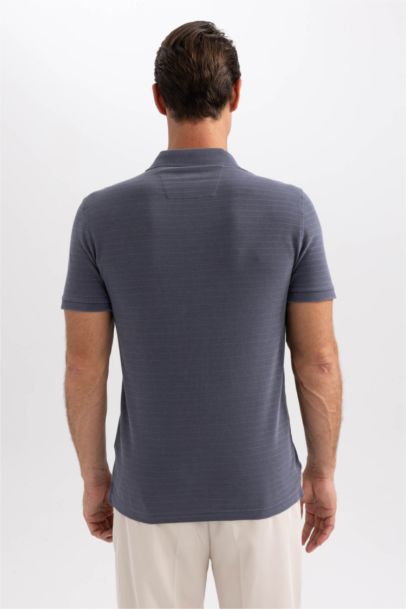 Slim Fit Polo Neck Short Sleeve T-Shirt