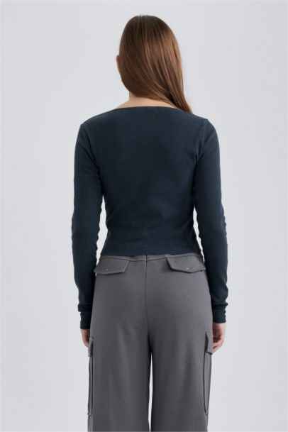 Slim Fit Camisole Long Sleeve T-Shirt