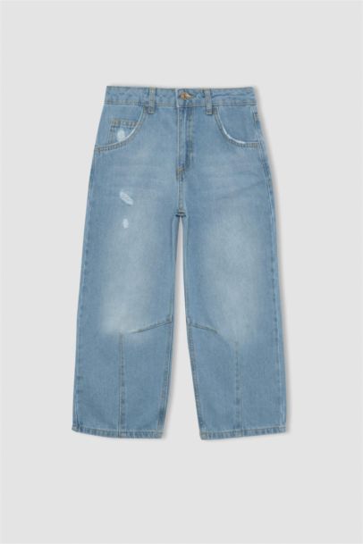 بنطلون بناتي قصة فضفاضة