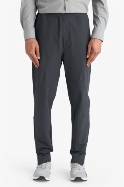 Slim Fit Woven Zipper Jogger