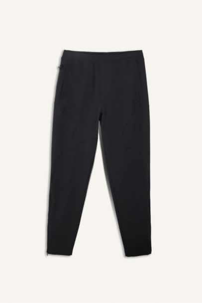 Slim Fit Woven Zipper Jogger