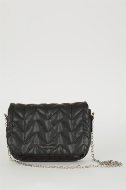 Faux Leather Crossbody Bag