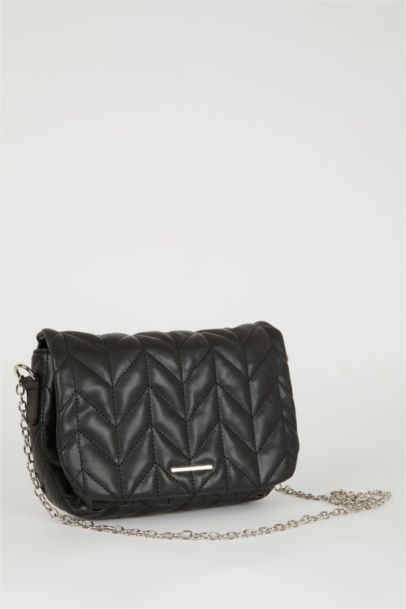 Faux Leather Crossbody Bag