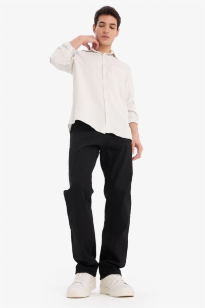 قميص قماش ايوسل قصة عادية