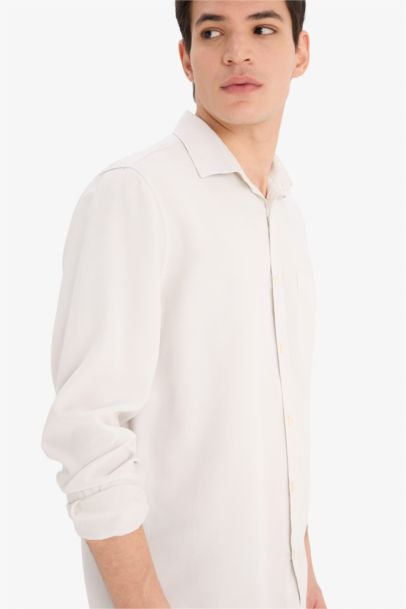 قميص قماش ايوسل قصة عادية