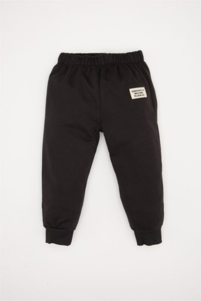 Ensemble de Sweat-shirt à col rond imprimé et Jogging à taille élastique de Bébé Garçon