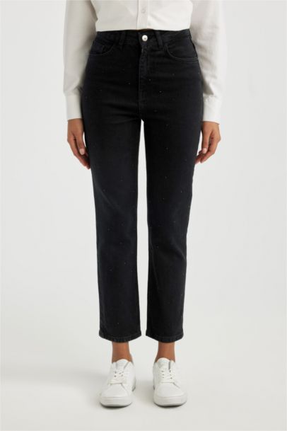 Mary Vintage Straight Fit High Waist Ankle Length Jeans