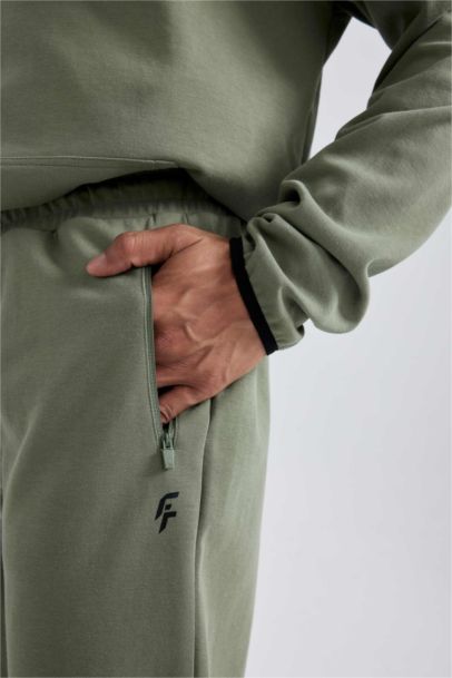 Slim Fit Rib Hem Jogger