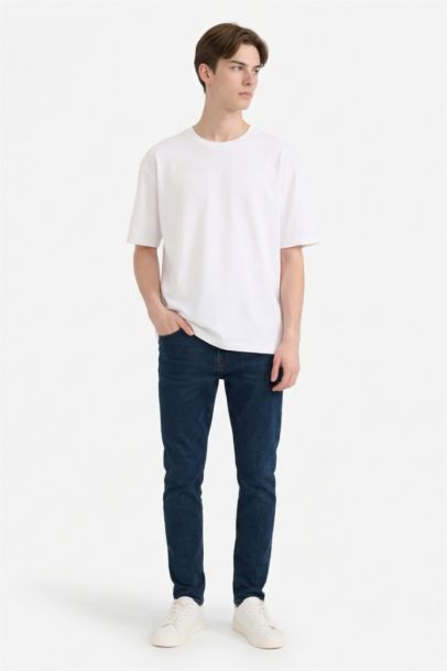 Carlo Skinny Fit Ekstra Dar Kalıp Normal Bel Ekstra Dar Paça Jean Pantolon