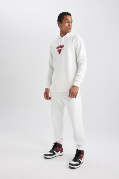 DeFactoFit NBA Chicago Bulls Standard Fit Thick Jogger