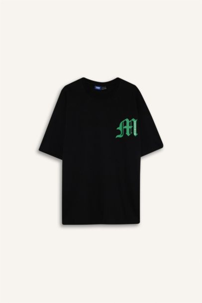 NBA Milwaukee Bucks Oversize Geniş Kalıp Bisiklet Yaka Kısa Kollu Tişört