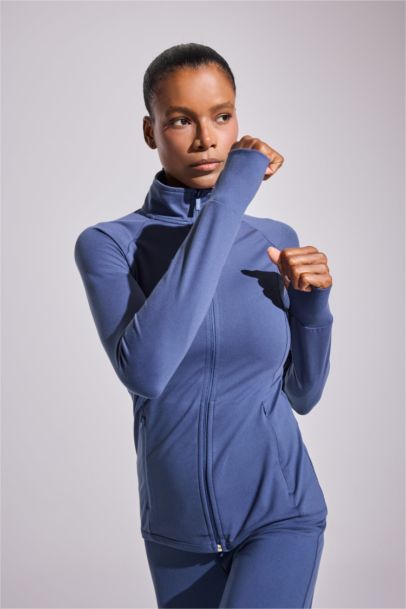 DeFactoFit Fitted Double Pocket Zippered Sports Cardigan