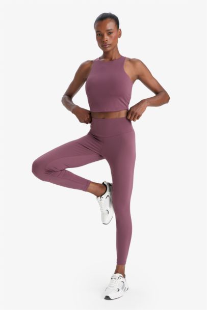 DeFactoFit High Waist Printed Stretchy Sports Leggings