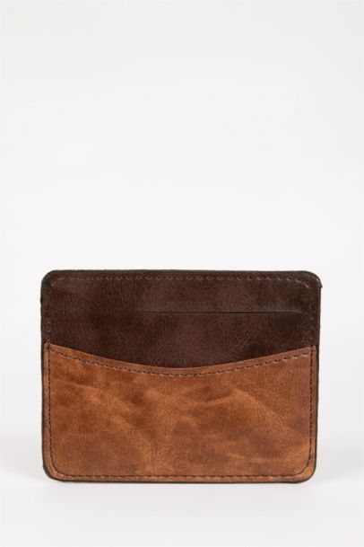 Erkek Suni Deri Kartlık