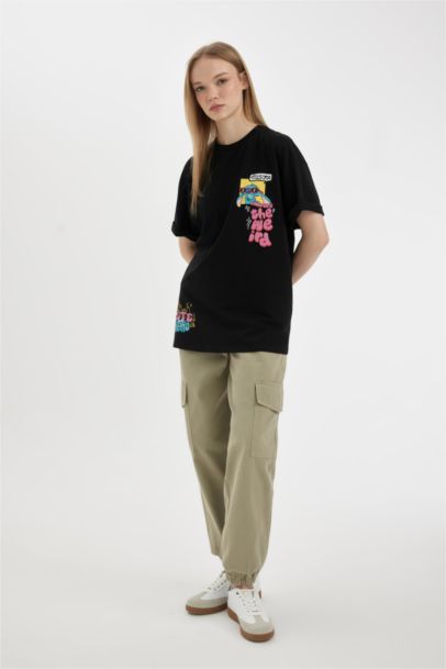 Jogger High Waist Gabardine Cargo Pants