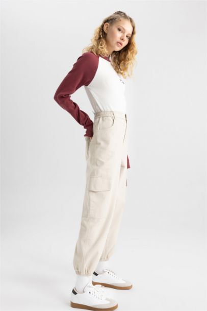Cargo Jogger Gabardine Trousers