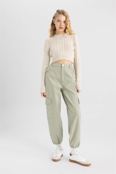 Cargo Jogger Gabardine Trousers