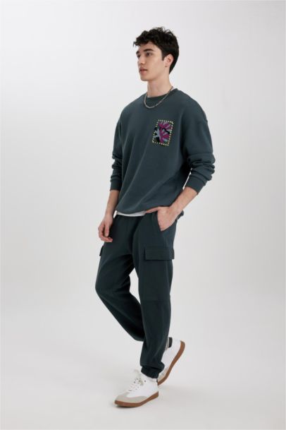 Regular Fit Flannel Pocket Long Leg Sweatpants