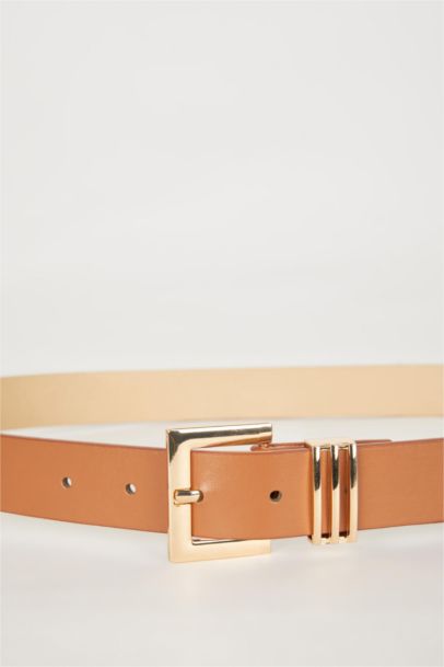 Женский Повседневный Искусственный Кожаный Ремень