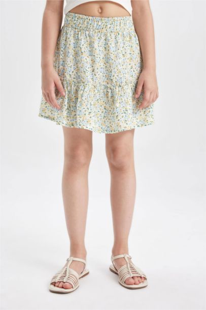 Girl Viscose Regular Fit Skirt